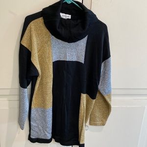 Metallic Block Tunic